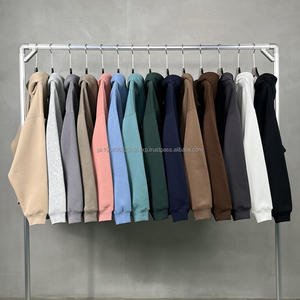 เสื้อฮู้ดดี้ผู้ชายแบบมีซิป ผ้าหนา 350GSM ออกแบบแฟชั่นได้ตามต้องการ หลายสี เสื้อฮู้ดดี้ผู้ชายสีพื้น เสื้อฮู้ดดี้ผู้ชายหนา อุ่น สำหรับฤดูหนาว - Product Image 3