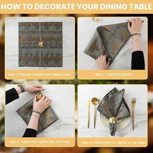 Porte-serviettes en métal de style américain écologique en forme de fleur pour la cuisine et les accessoires de table, utilisation en restaurant - Product Image 6