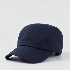 Gorra de Béisbol Unisex Azul Marino de Malla con Logotipo de Goma Blanca en Relieve, Ajustable, Estilo Casual - Product Image 3
