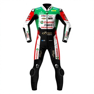 Traje de Motociclismo Johann Zarco MotoCP Zonda 2026, Mono de Cuero Vacuno/Canguro para Carreras/Pista, Nivel CE 2 - Product Image 1