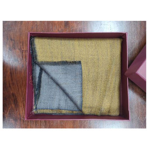 Premium Fine <b>Wool</b> Plain Reversible Stoles Women and Men 70x200 cms Luxurious Soft Warm Lightweight 80% Fine <b>Wool</b> and 20% Silk - Product Image 5