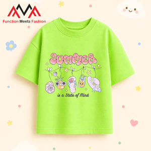 เสื้อยืดสีเขียวมะนาวสไตล์เวียดนาม คอกลม ลำลอง สตรีทแวร์ ชุดชายหาด เนื้อผ้านุ่ม ทรงปกติ - Product Image 4