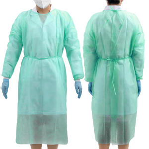 Vêtement médical non tissé imperméable en gros avec manches longues - Product Image 2