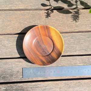Elegant Handmade Wooden Plate Crafted from Natural Solid Wood for Serving Food Snacks Desserts Fruits and Daily Dining Use - Product Image 3