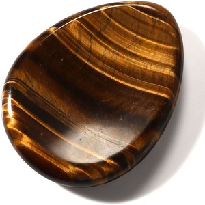 Cristaux massage du pouce pierre d'inquiétude cristaux de guérison agate cristal artisanat oeil de tigre guérison pierre d'inquiétude à vendre - Product Image 1