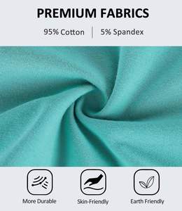 Braguitas de Algodón Suave para Mujer, Estilo Hipster, Elásticas, Transpirables, Lisas, Teñidas, Tejidas, Ecológicas y Suaves - Product Image 5