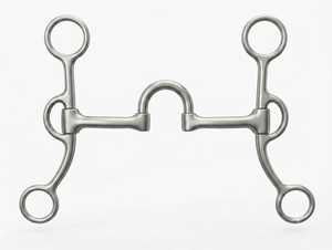 Mors de cheval en acier inoxydable de haute qualité pour l'équitation western, mors de dressage argenté pour l'entraînement équestre - Product Image 1