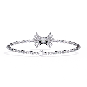 Bracelet à maillons ovales en or 18 carats, bracelet en diamant cultivé en laboratoire, plaqué rhodium, bijoux fins pour femmes - Product Image 5
