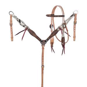 Conjunto de Brida y Pechopetral de Cuero Ligero de Calidad para Montar a Caballo, Duradero, Cómodo, Tallas Personalizadas, Halter para Equitación - Product Image 2