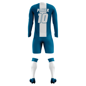 Ensemble de tenue de football Infinity Sports - Tissu respirant 100% polyester, nom et numéros d'équipe personnalisés, unisexe adulte - Product Image 2