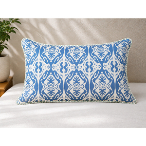 100% Linen Printed Cushion Cover | Luxury Decorative Throw <b>Pillow</b> Cover for <b>Sofa</b>, Bed & Living Room - Product Image 4