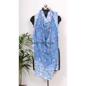 Pareo de Algodón con Estampado Digital Floral, Cubre Bikini, Suave y Transpirable, Pañuelo de Playa Hecho a Mano para Uso Diario Femenino - Product Image 6