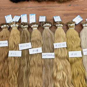 Producto más vendido: Extensiones de cabello con punta de queratina ondulada, tipo I, color piano, mezcla de colores, súper doble densidad. - Product Image 2