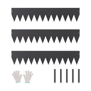 Bordatura per Giardino in Acciaio Antiruggine 40 X 8, 3 Confezioni, Accessorio Pieghevole per Prato Resistente - Product Image 1