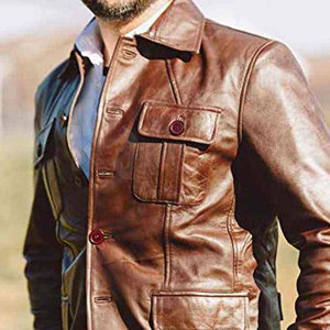 <b>Leather</b> <b>Shirts</b> Men Smooth Fabric Comfortable Fit Lightweight Premium Material Suitable For Office And Daily Use - Product Image 4