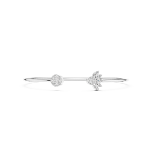 Sunburst Marquise Diamond <b>Gold</b> <b>Bangle</b> 9K 10K 14K 18K <b>Solid</b> Rose <b>Gold</b> Lab Grown CVD Diamond VVS DEF Open Cuff Bracelets Women - Product Image 6