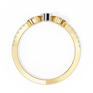 Bagues de fiançailles vintage en or jaune 18 carats avec diamant de laboratoire taille poire couronne, bagues à grappe ronde, bijoux personnalisés, vente en gros directe usine - Product Image 3