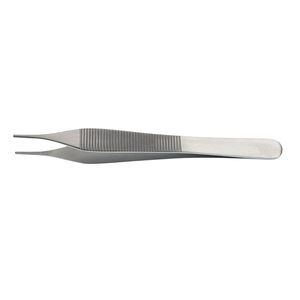 Adson Forceps 12 cm Stainless Steel Surgical Tissue Dressing Forceps Medical Instrument Straight Curved <b>Precision</b> <b>Tool</b> - Product Image 1