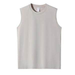 <b>Men's</b> Tank Top Cotton Sports Fitness Vest Thickened <b>Base</b> <b>Layer</b> Undershirt Wholesale OEM Custom Logo Print - Product Image 1