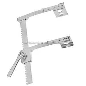 ชุดเครื่องมือผ่าตัดกระดูกซี่โครงแบบแยกส่วน รุ่น Burford Finochietto ยี่ห้อ WORLD PRECISION SURGICAL น้ำหนักเบา ทำจากอะลูมิเนียมและสแตนเลสสตีล สำหรับการผ่าตัดกล้ามเนื้อหน้าอก - Product Image 3