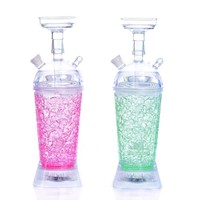 Mini Chicha Électrique Portable en Gros avec Éclairage LED, Tasse à Chicha de Voyage pour Voiture, Accessoires en Acrylique et Plastique Ploox