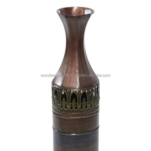 Jarrón de flores dorado creativo Simple y moderno, decoración clásica para el hogar y la sala de estar, florero de Metal de WONDER OVERSEAS - Product Image 2