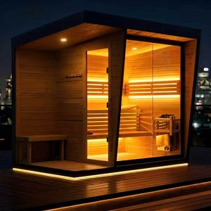 Ingeniería Innovadora con Cumplimiento de Estándares de Seguridad Globales, Sauna Exterior Tradicional de Madera Termotratada de Grado Duradero con Certificación ETL - Product Image 1