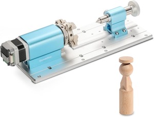 โมดูลแกนหมุนสำหรับเครื่อง CNC ซีรีส์ 4040 และ 3030 พร้อมมอเตอร์สเต็ปเปอร์เกียร์แบบดาวเคราะห์, หัวจับ 4 ขา, ช่วงการจับยึด 10-200 มม. - Product Image 6