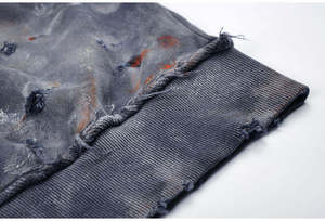 <b>Men's</b> Oversized Tie-Dye Hooded Sweatshirt Regular Sleeve Knitted Cotton Casual Autumn Wear - Product Image 2
