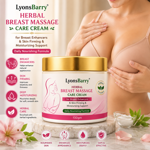 Crema Herbal LyonsBarry para Masaje de Senos, Reafirmante, Hidratante, Fórmula Nutritiva Diaria, Envase de 100 g - Product Image 3