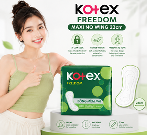 <b>Kotex</b> Freedom maxi no Wing 23cm | Comfortable Protection Feminine Care - Product Image 4