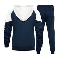 Ensemble de jogging pour homme imprimé numériquement, col rond, en molleton de coton 240 grammes, avec cordon de serrage, longueur intégrale, anti-transpiration, léger