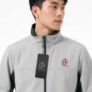 Veste coupe-vent softshell légère en polyester, tissu hydrofuge, construction respirante, fermeture éclair intégrale sur le devant - Product Image 5