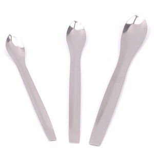 BAFA SURGICAL INSTRUMENTS Juego de 3 piezas de cucharas medicinales manuales de acero inoxidable para farmacia y experimentos químicos, certificado CE - Product Image 4