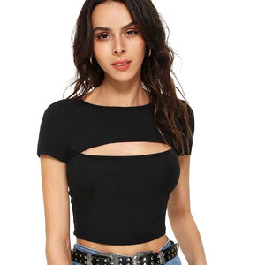 Haut court pour femme Solid Trader Chic, mode urbaine, tissu respirant, ourlets soignés, confort supérieur, style de vie actif et flexible - Product Image 2