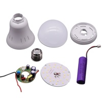 Prix d'usine, ampoules LED AC DC, ampoules LED rechargeables SKD, matières premières pour ampoules LED, boîtier d'ampoule LED SKD E27 / B22