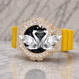 Hot Sale Moissanite Diamond Watch for Men Streetwear Jewelry Stainless Steel Luxury Wristwatch Available At Reasonable Price - Product Image 6