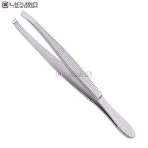 Pinzas de Cejas de Acero Inoxidable de Alta Calidad, con Punta Inclinada, para Depilación Facial y de Cejas - Product Image 2