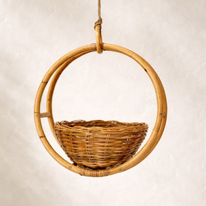 Soporte para plantas de ratán, colgante para decoración de jardín interior y exterior, cestas colgantes de mimbre. - Product Image 2