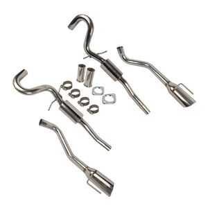 Système d'échappement de tuning pour Ford Mustang GT V8 1996-2004, double silencieux à embout ovale de 4 pouces, échappement cat-back - Product Image 3