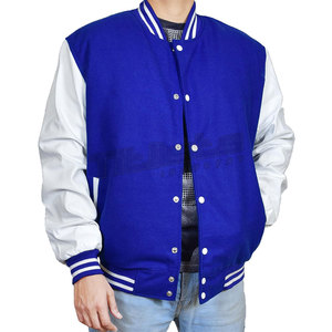 Chaqueta Letterman con Mangas de Cuero, Estilo Varsity Personalizado, Ropa Exterior Informal de Calidad, Directo de Fábrica - Product Image 3