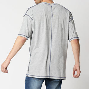 Camisetas de Alta Calidad para Hombre con Logotipo Personalizado, Corte Ajustado, Tejido Grueso, Poliéster/Algodón, Transpirable, Ecológico y Antiencogimiento - Product Image 2