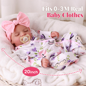 Poupées Reborn Babeside 20 pouces Rosalie Fille Corps en Vinyle et Tissu Jouet Doux Vente en Gros - Product Image 3