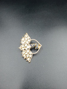 Broche éléphant en or de luxe Amaira Jewels avec cristaux de strass bleus incrustés, argent 925, unisexe, cadeau de mariage, bijoux - Product Image 2