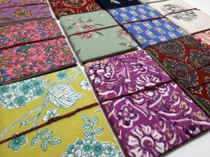 Diarios y cuadernos de tela de algodón estampados a mano, ideales para escribir, hacer diarios, regalos, manualidades, papelería y artículos de boutique. - Product Image 4