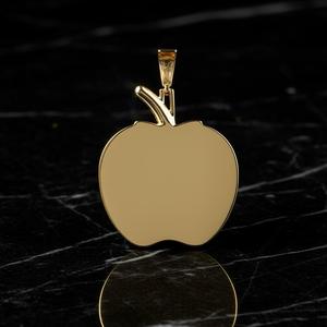 Collares de Plata con Colgantes Grandes de Manzana, Estilo Hip Hop Bling, con Moissanita y Perlas de Agua Dulce, Joyería de Diamantes para Hombres y Mujeres, Regalo para Raperos - Product Image 3