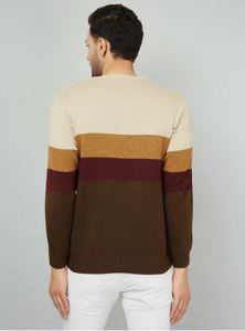 Pull d'hiver pour homme de qualité supérieure, col montant, tricot épais, motif géométrique, séchage rapide, style moderne et décontracté, meilleur prix - Product Image 5