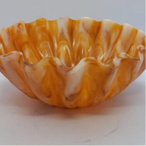 Tazón para Ensalada de Resina Tallado a Mano, Apto para Alimentos, con Textura de Mármol, Ecológico y Duradero, para Servir Mermelada, Helado, Frutas, en Casa o en Hoteles - Product Image 3