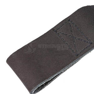 Sangles de musculation en cuir avec poignée rembourrée pour un confort optimal - Product Image 4