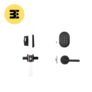 Cerradura electrónica inteligente sin llave para puerta de entrada, con contraseña de seguridad para el hogar, color negro - Product Image 1